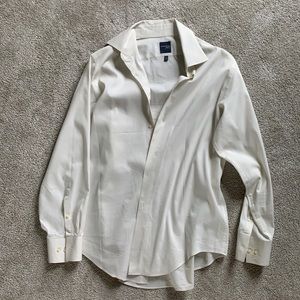 Men’s off white dress shirt slim fit